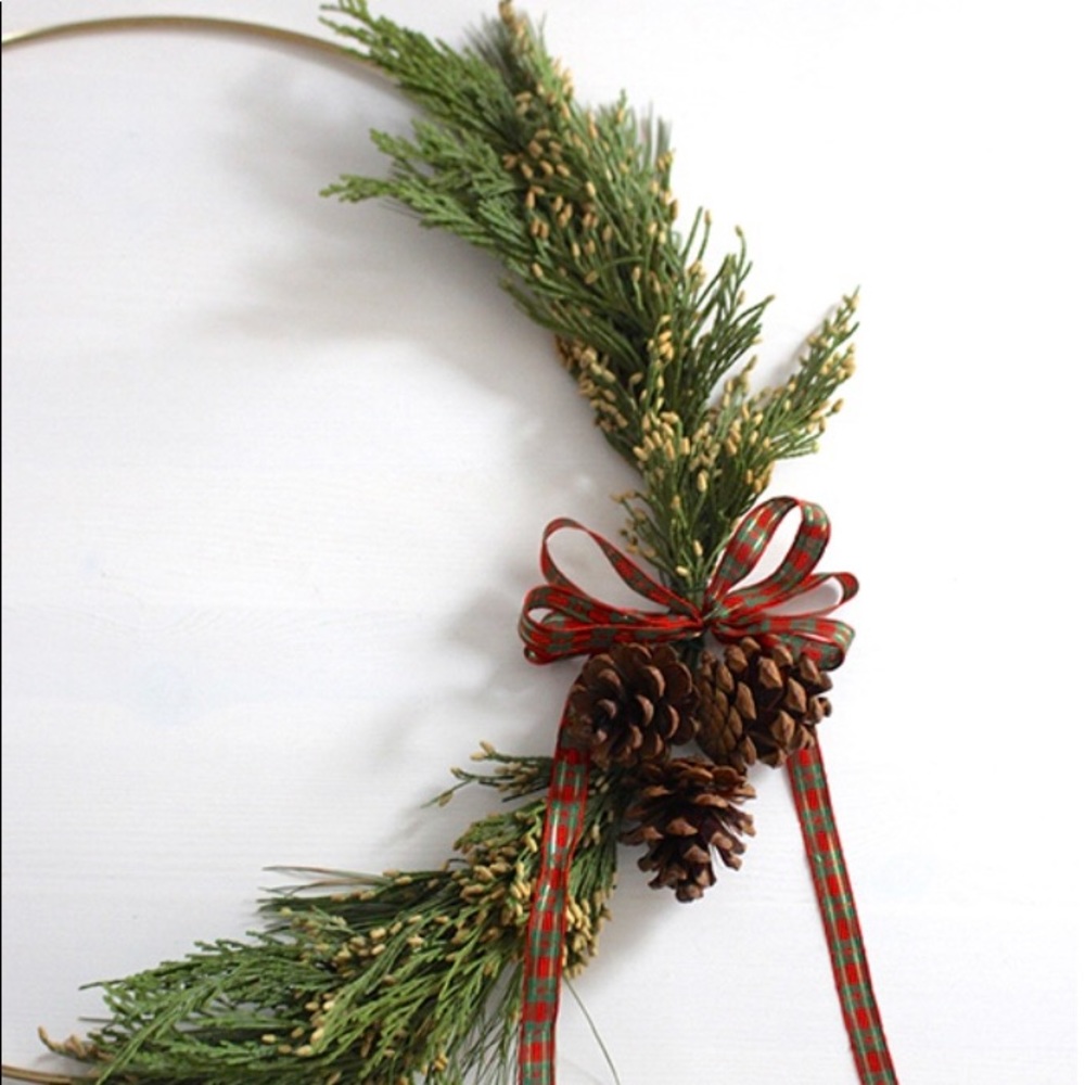 Gold Ring Christmas Wreath